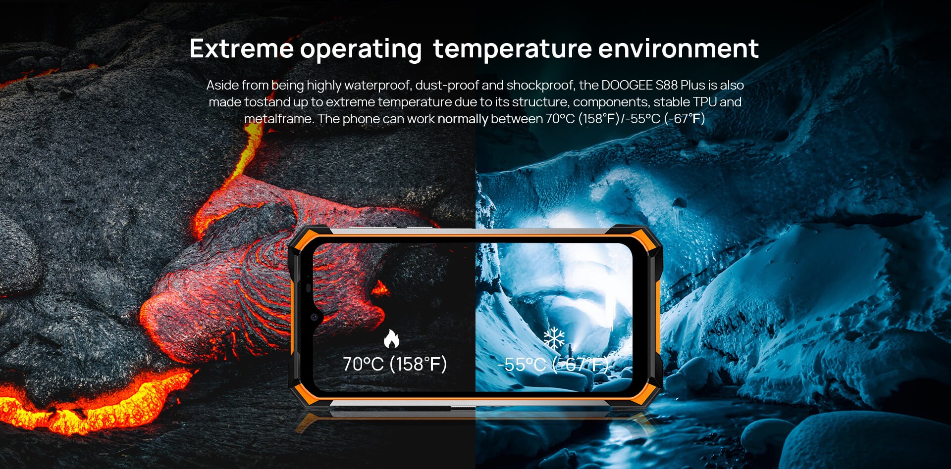 Doogee S88 Plus - температурный тест