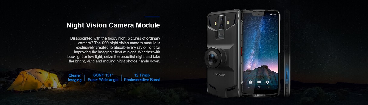 Doogee S90 - магнитный модуль камеры ночного видения